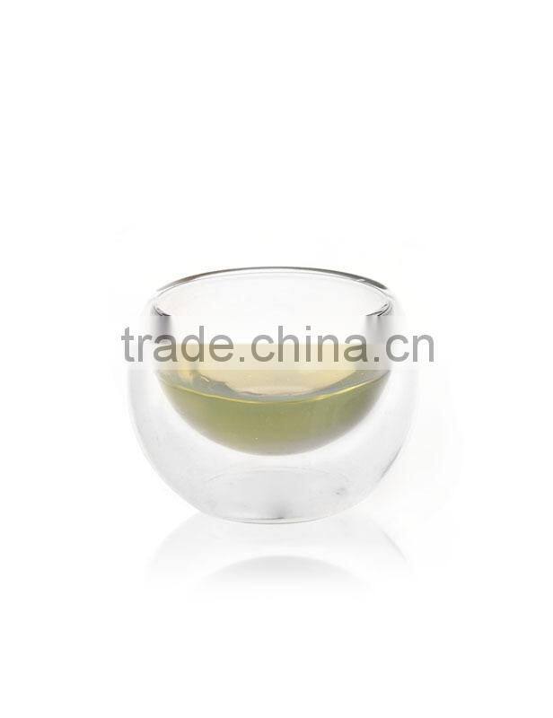 Double layer glass cup