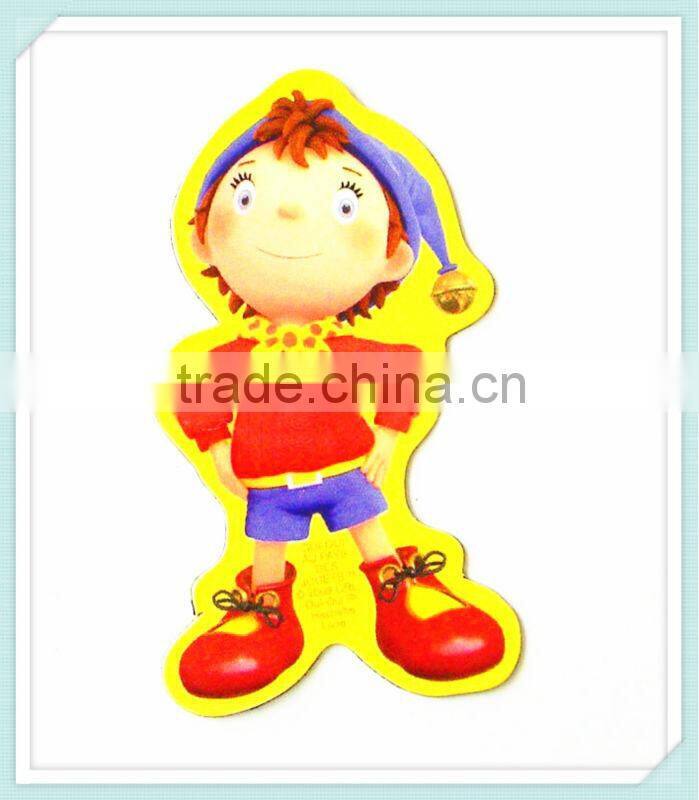 promotion cute cartoon laminated paper fridge magnet
