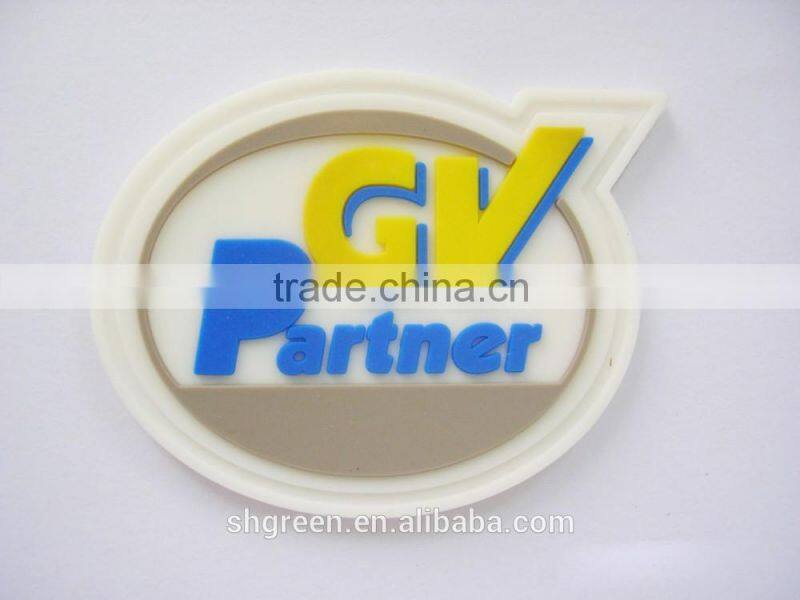 Sightly monkey logo silicone rubber tag for hoodies&sweatshirt