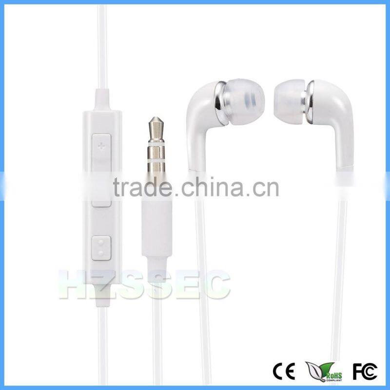 OEM mobile phone accessories 3.5mm standard interface type wired earphone stereo headphone for Samsung