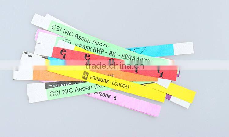 Widely use custom design giveaway cheap tyvek paper wristbands