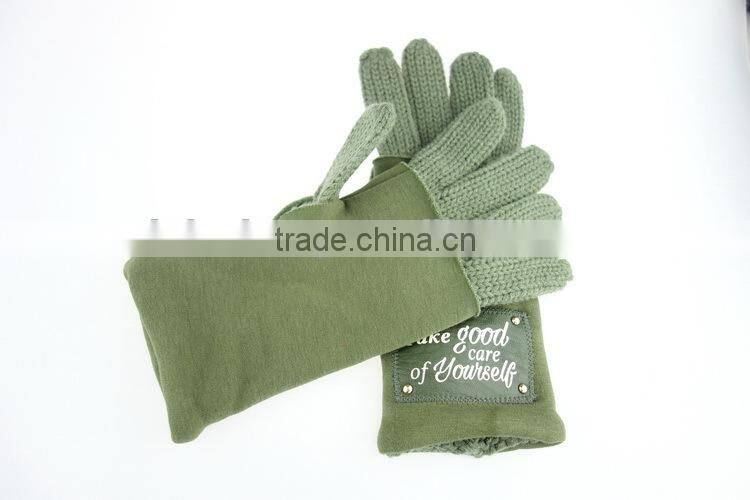 Good reputation professional trade assurance woolen knitted glove