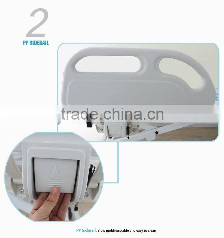 three functional crank electrical hospital bed with ce iso