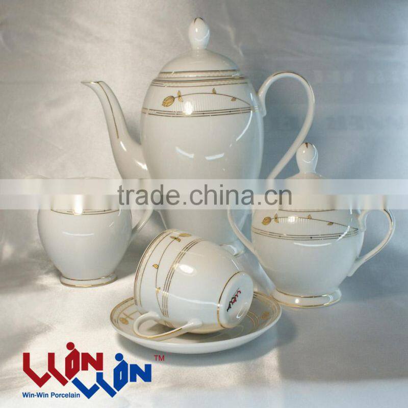 17pcs porcelain tea set