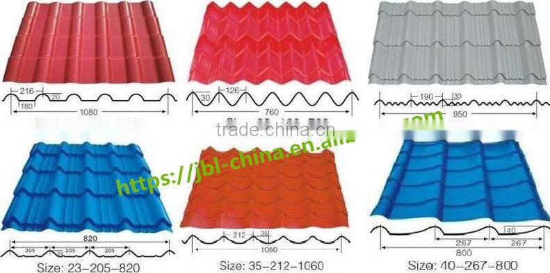 Classic Galvanized Aluminum Colored Glaze Stee tile Roll Forming Machine