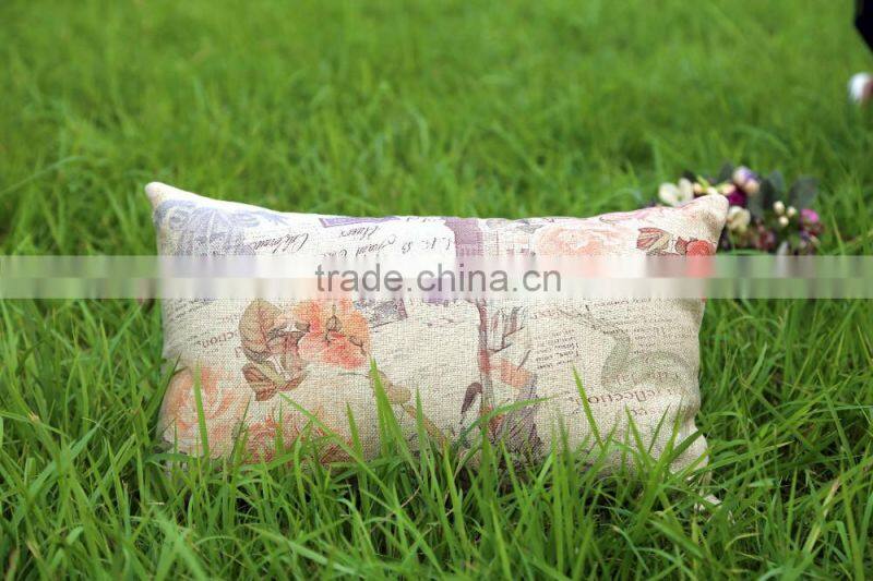 Custom Printed Pillow Case Accept 2016 New Products Decorative Pillow , Healthy Filled With Bamboo Charcoal Odor Eliminator