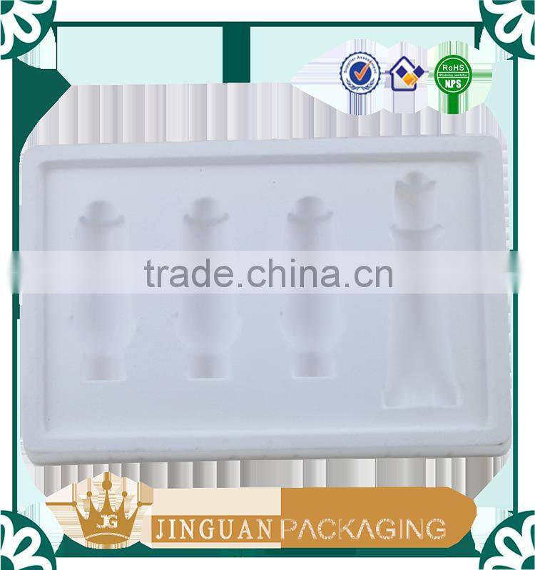 White plastic Pvc cosmetic blister tray with customized