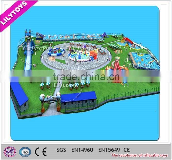 Lilytoys Amusement Playground Project -- Inflatable Water Slide/ Water Park / Pool
