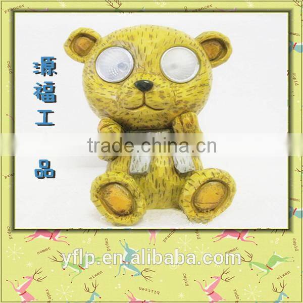 Resin A Little Robot Boy Led Light Ornament Craft for Home & Garden Decoration