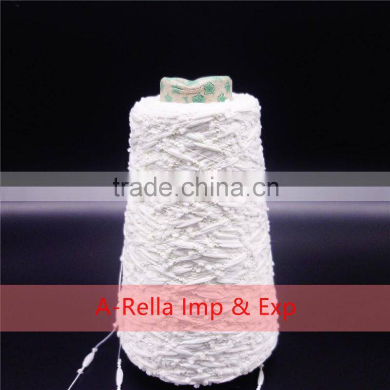 100% nylon feather yarn , with heat setting , nylon feather yarn