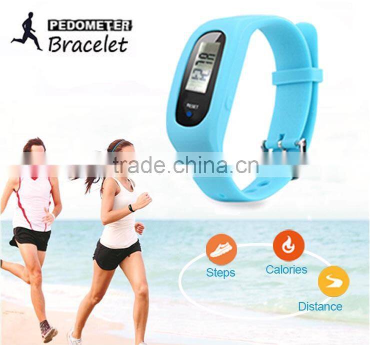 New style silicone kids pedometer watch
