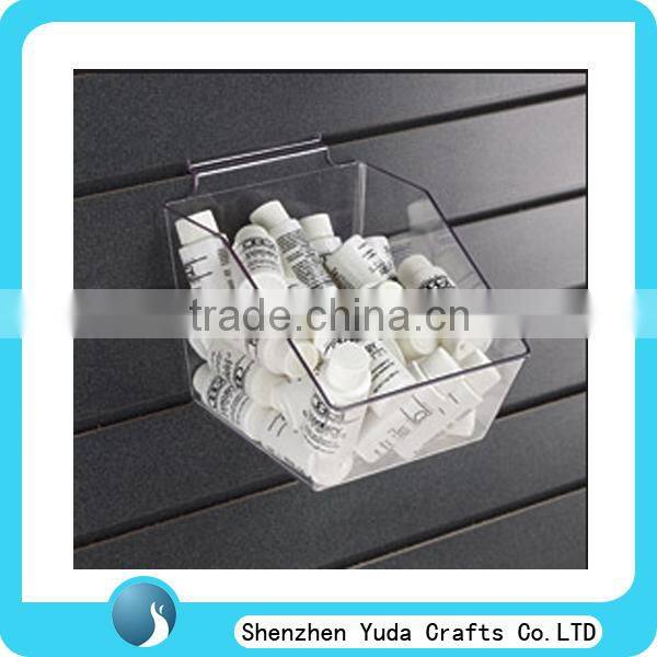 acrylic slat-wall fittings storage bins slat-wall accessories acrylic