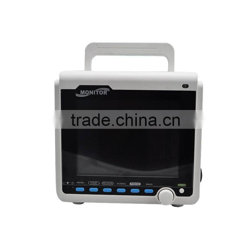 8.4-inch 5-Parameter Vet Patient Monitor with low price ECG, NIBP, SPO2, RESP, TEMP, PR