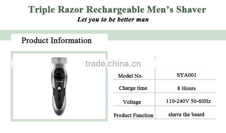 Professional 3 heads electric men shaver trimmer Rechargeable razor