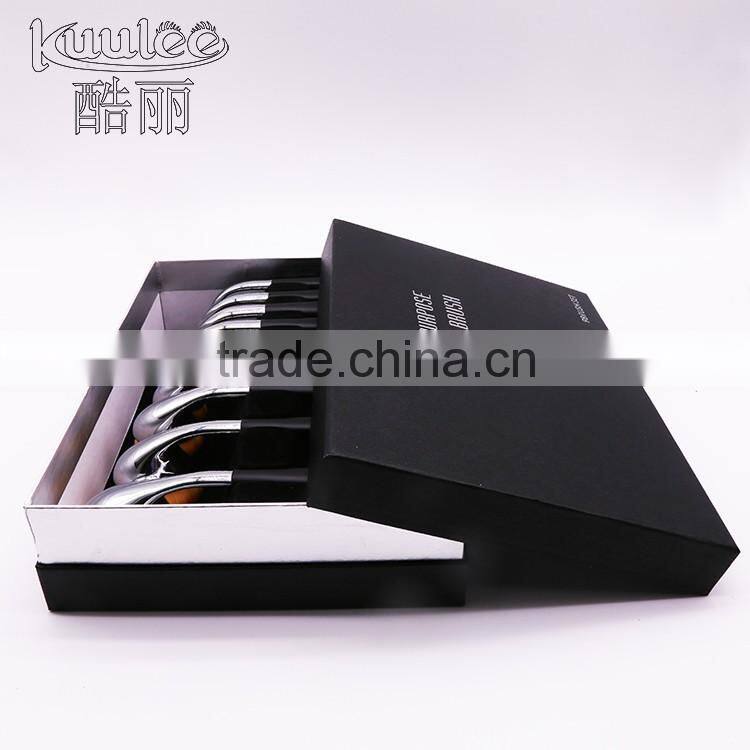 9pcs Golf Pro Cosmetic Makeup Brush Professional Kit makeup brushes with black