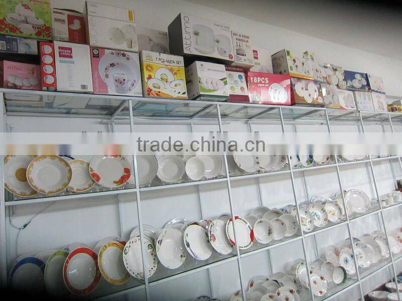 hot sale ceramic dinner plate with flower, popular designs ceramics plate , soup plate