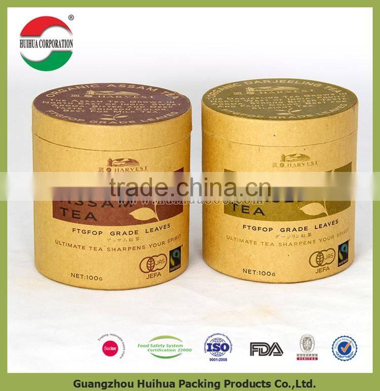 Custom Wholesale High Quality Cylinder Containers Cardboard