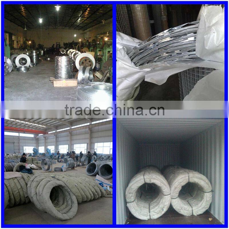 Anping Factory Good Quality Hot Dipped Galvanized Or Stainless Steel High Security Anti-Climb Razor Barbed Wire