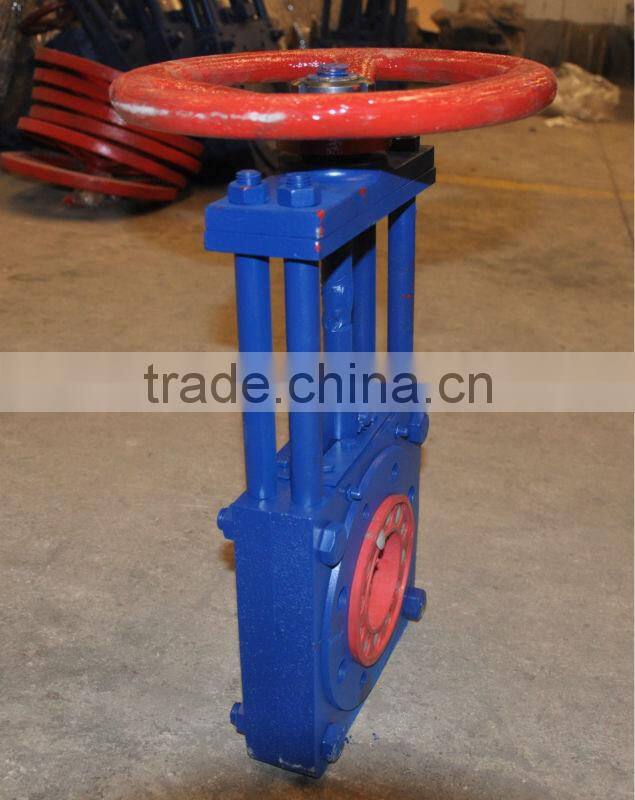 China Rubber Valve Pneumatic Operated Knife Gate Valve