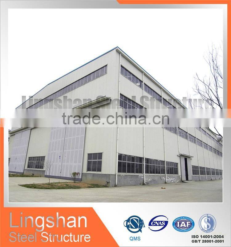 light prefab workshop steel structural drawing