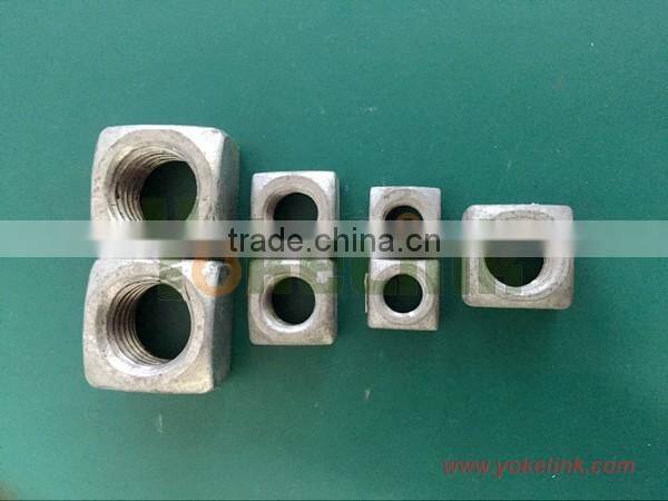 1 3/8'' big size HDG Square nut
