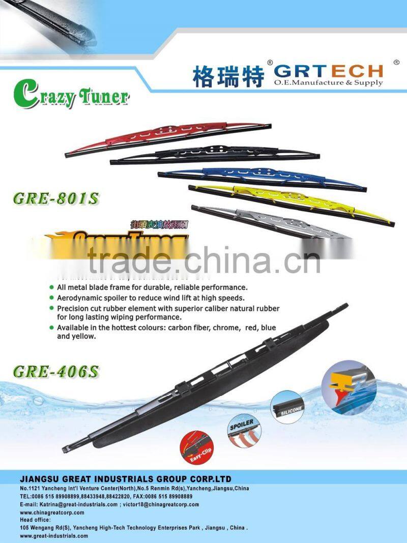 Soft flat type of windshield wiper blade