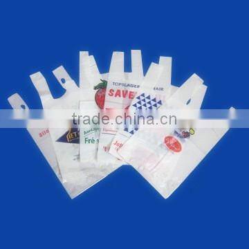 Print plastic shopping bag for supermarket,high quality and Biodegradable,OEM orders are welcome