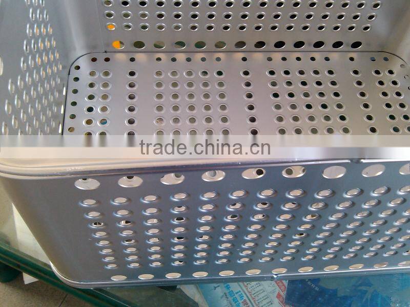 aluminum turnover basket