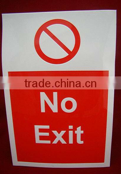 OEM printing adhesive print PVC no exit plastic label