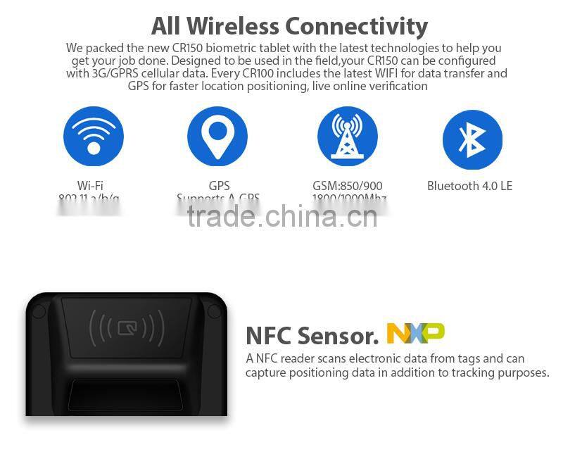 Android WIFI 3G NFC FBI PIV biometric morpho fingerprint scanner