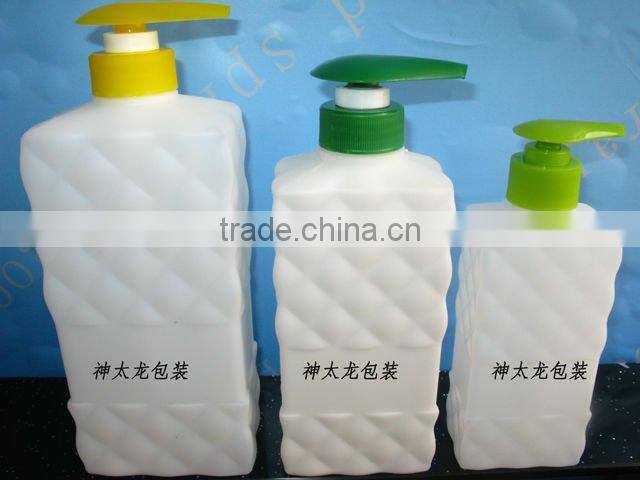 300ml and 500ml square HDPE Plastic shampoo bottle