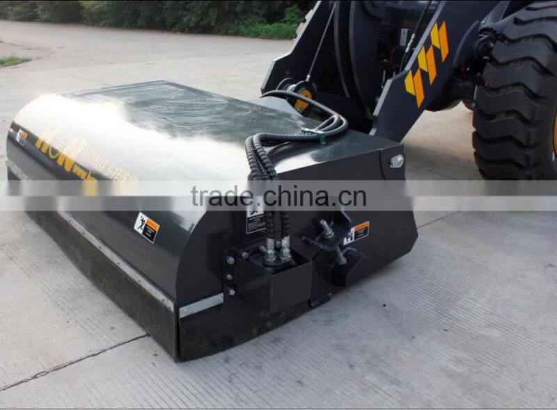 HCN Brand BM1396 wheel loader pick up broom mobile sweeper