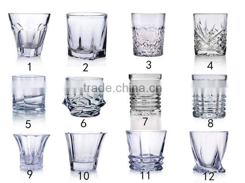 290ML unique weight thick crystal cheap wine glasses wholesale glasses