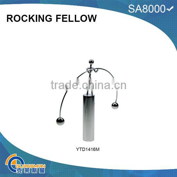 small balanceman with metal base