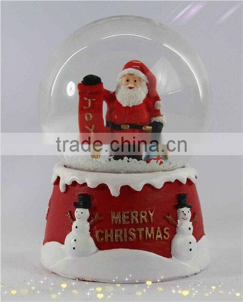 2014 resin snow globe with led light