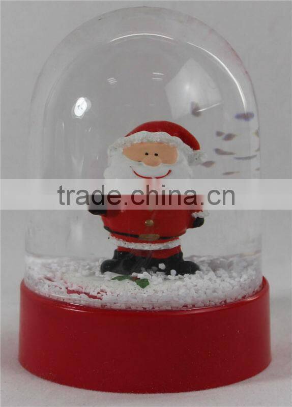 Cute plastic small snow flake snow globe