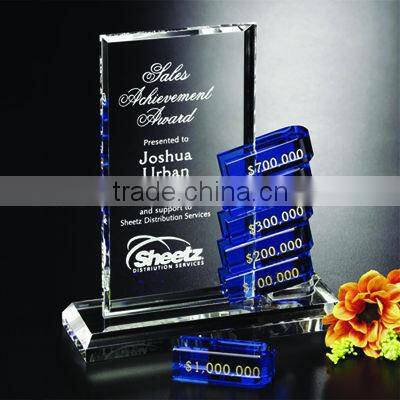 2016 elegant crystal trophy components