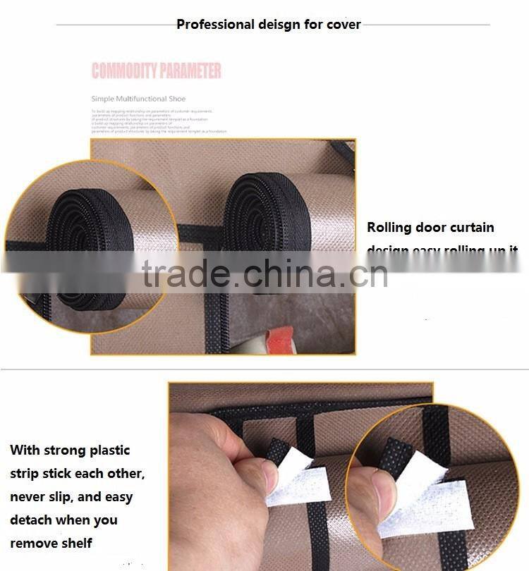 5 Tiers Shoe Rack 20 Pairs Non-woven Fabric Shoe Tower Organizer Cabinet