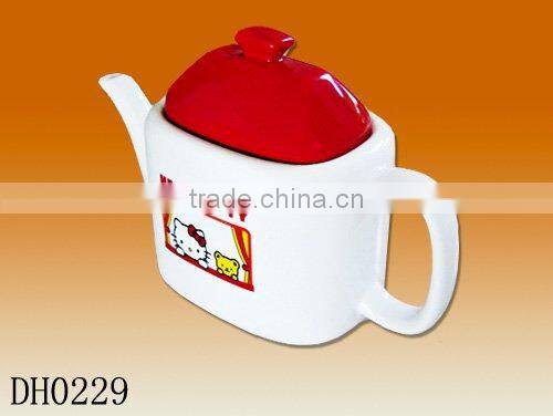 Factory direct wholesale Hello kitty ceramic teapot set