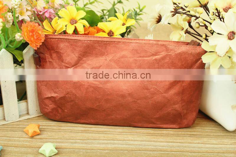 Lightweight Waterproof Tyvek pencil case makeup Accessories cosmetic Toiletry Bag