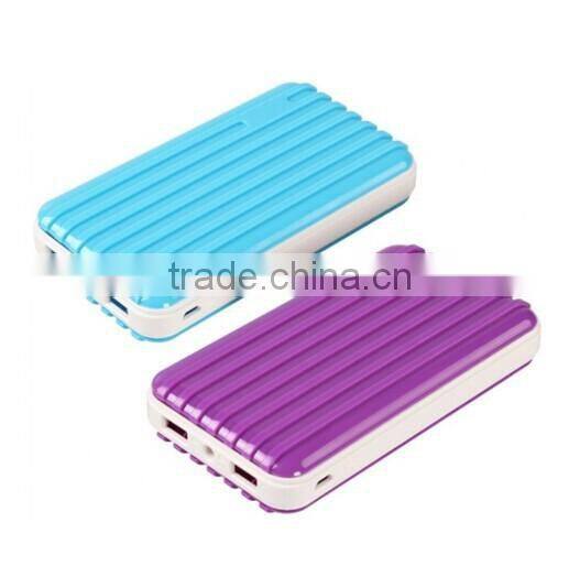 10400mah suitcase design led display dual usb output power bank portable power bank universal phones