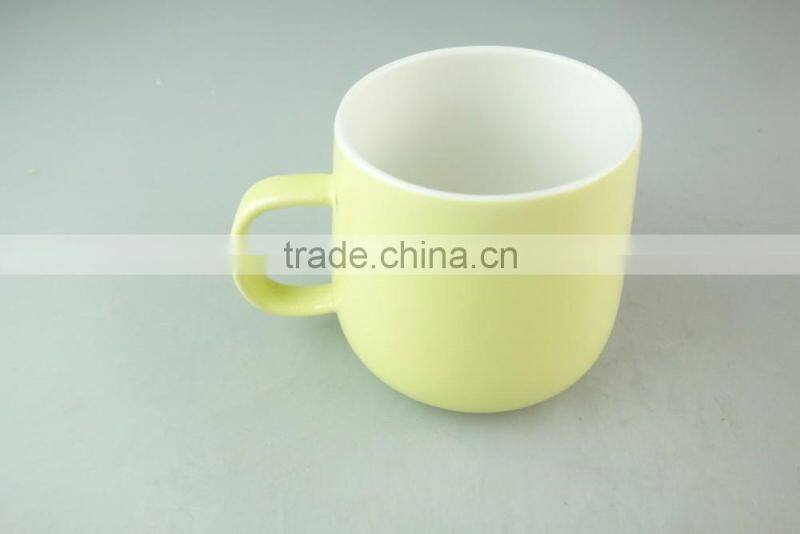 14 OZ Wholesale glazed ceramic mug with cheap price and good quality in stock