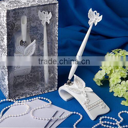 butterfly design poly resin with cake knife cake server
