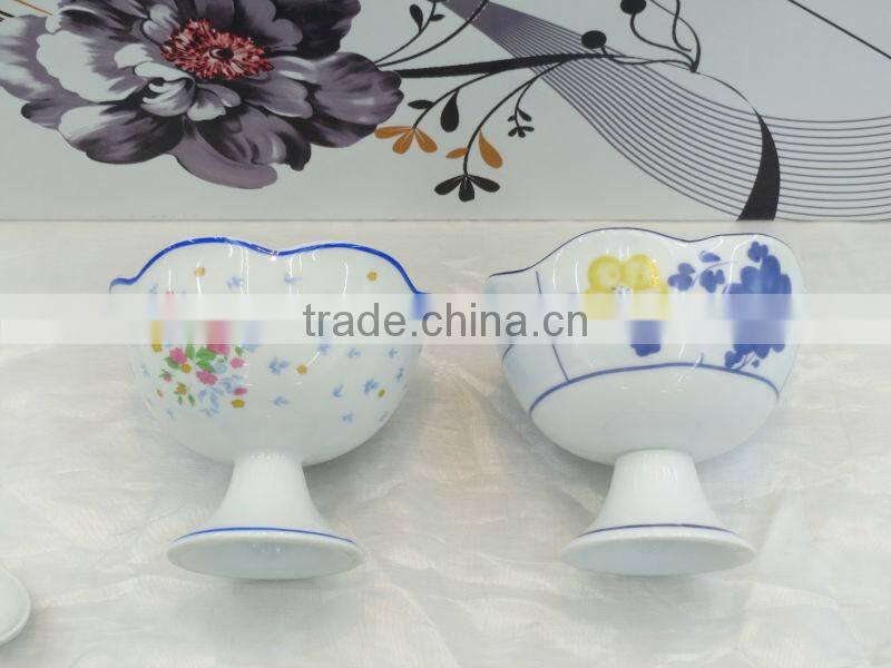 PORCELAIN ICE CREAM CUP WITH SPOON