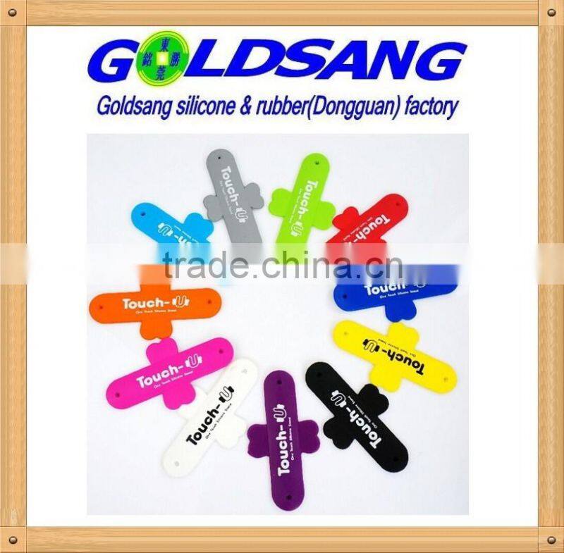 2016 hot selling silicone mobile phone holder can print customized logo
