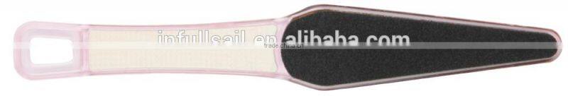 Sandpaper foot file with plastic handle,pedicure foot file,smoother foot file