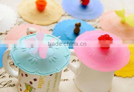 Heart shape silicone cup cover