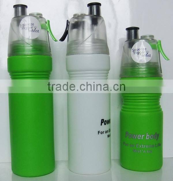 High quality custom logo 550ml plastic fine mist spray drinking water bottle