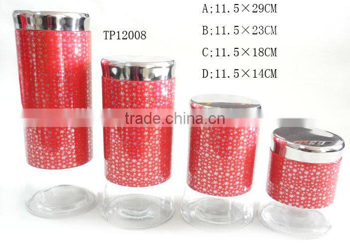 black big bottom plastic spraying cylinder glass pots for seasonings