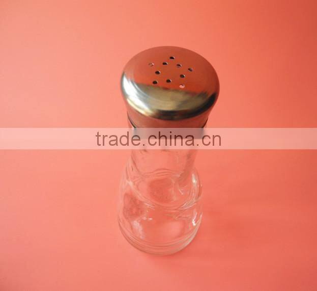 high salt sugar pepper herbs glass storage bottle with sifter covers